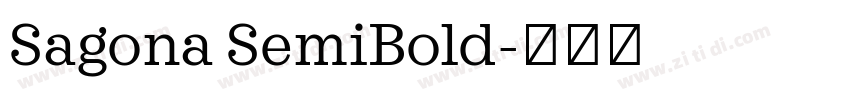 Sagona SemiBold字体转换